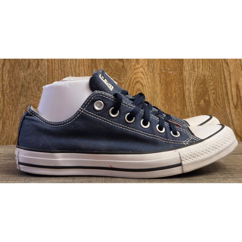 Converse Allstar Low Top Shoes Sneakers Womens 8 Mens 6 Navy